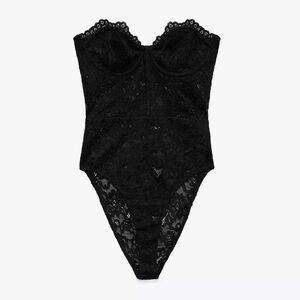 Zara Black Lace Bodysuit